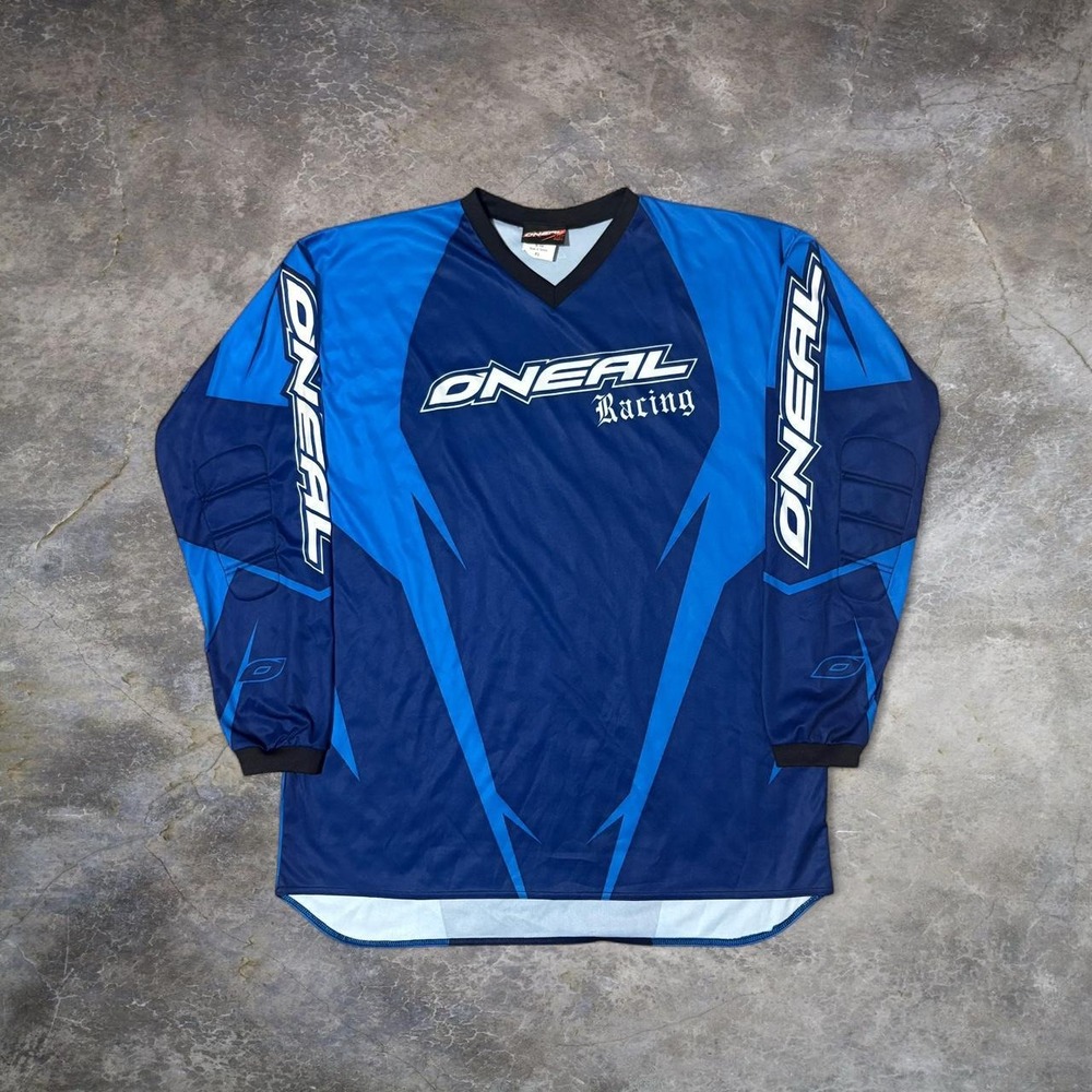 O'Neal Racing Motocross Jersey Blue Black MX Dirt Bike Riding Gear Men's XL